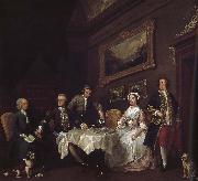 William Hogarth Strode family Germany oil painting artist